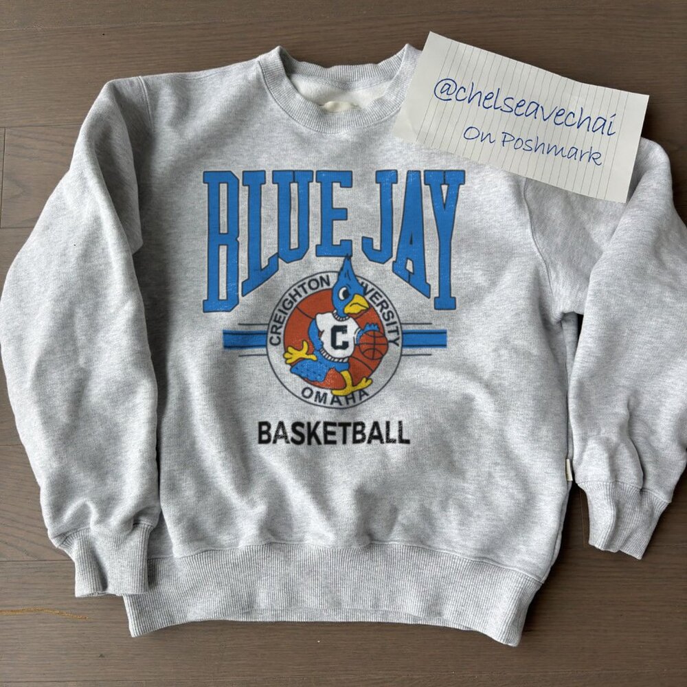 Vintage Creighton Bluejays Basketball Sweatshirt Creighton University Shirt tee